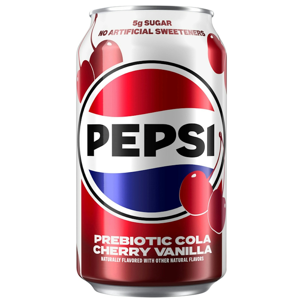 Photo of Pepsi Cola Prebiotic Cherry Vanilla Soda Can