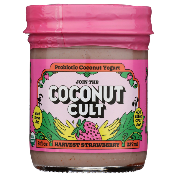 Coconut Cult Probiotic Harvest Strawberry Yogurt 8 Fl Oz