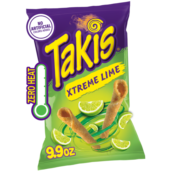 Takis Xtreme Lime Rolled Tortilla Chips — GTIN-14 0757528054168 — Go-UPC