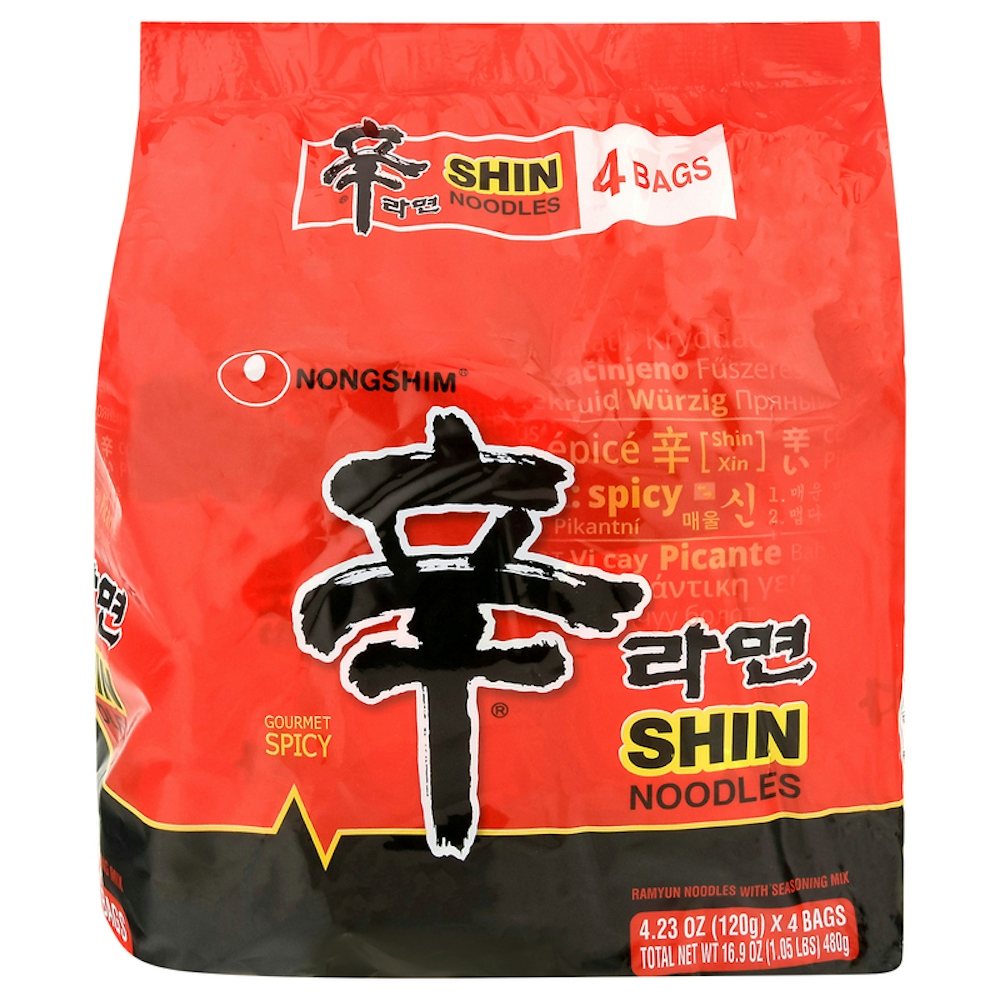 Photo of Nongshim Noodle Soup, Shin Ramyun, Gourmet Spicy, Family Pack