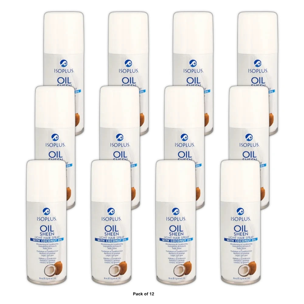 Photo of Isoplus Oil Sheen Light Hair Spray With Coconut Oil, 2 Oz