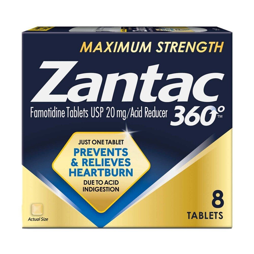 Zantac360 Zantac 360 Maximum Strength 20 Mg Acid Reducer 8 Tablets