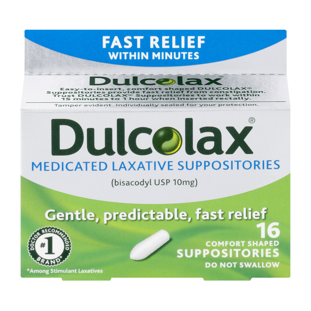 Dulcolax - Laxative Suppository - 16 Suppositories