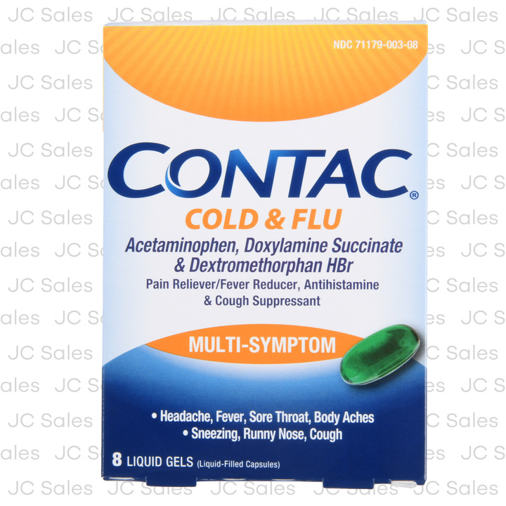 Contac Multi-Symptom Liquid Gels 8ct