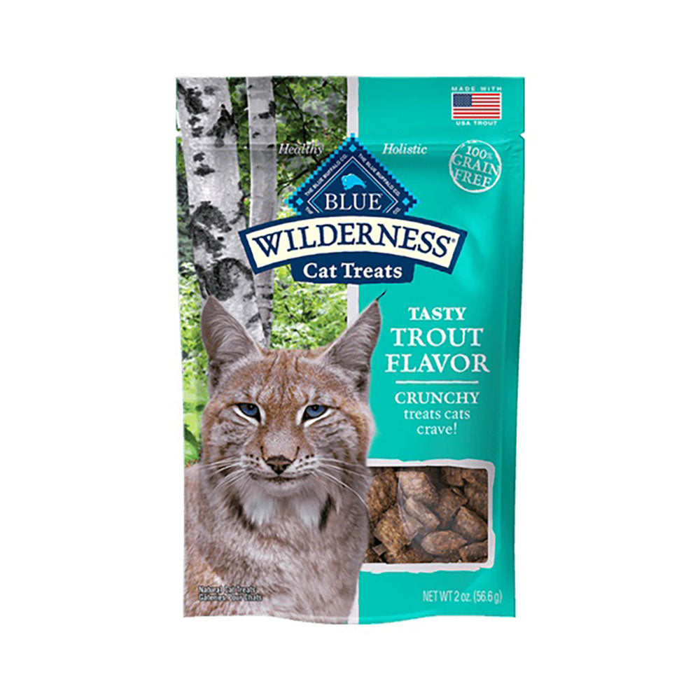 Blue Buffalo Wilderness Crunchy Trout Flavor Cat Treats, 2 Oz