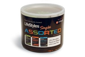 LifeStyles Assorted Condoms – 40 Count Jar