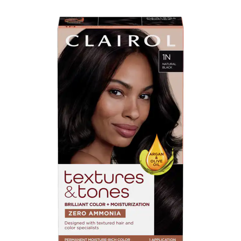 Photo of Textures & Tones Moisture Rich Color, Zero Ammonia, Permanent, Natural Black 1 N