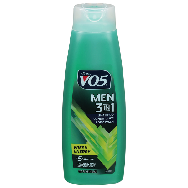 Photo of Alberto VO5 Shampoo, Conditioner, Body Wash, 3-in-1, Fresh Energy