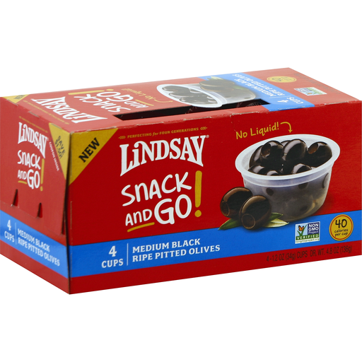 Medium Black Ripe Pitted Olives