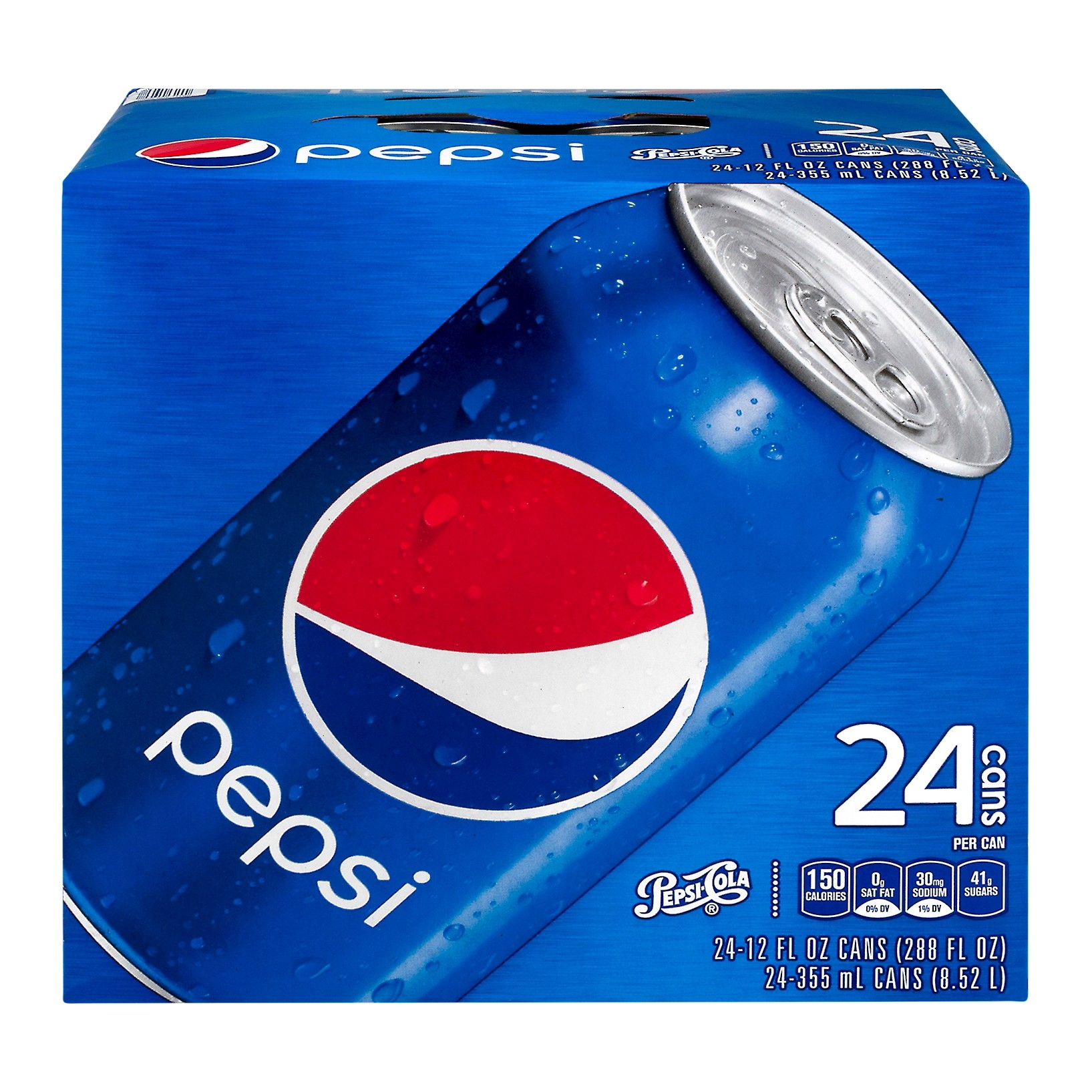 Photo of Pepsi Soda Cola 12 Fl Oz 24 Count Can Box