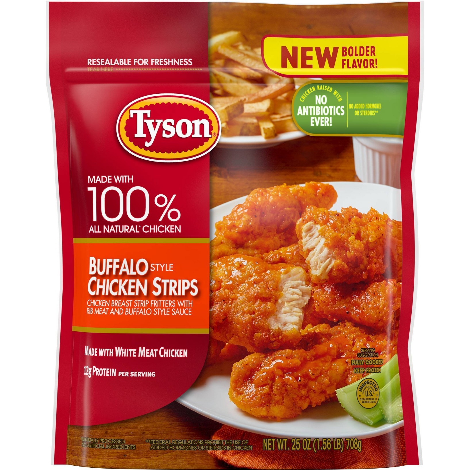 Photo of Tyson Buffalo Style Chicken Strips - Frozen - 25oz
