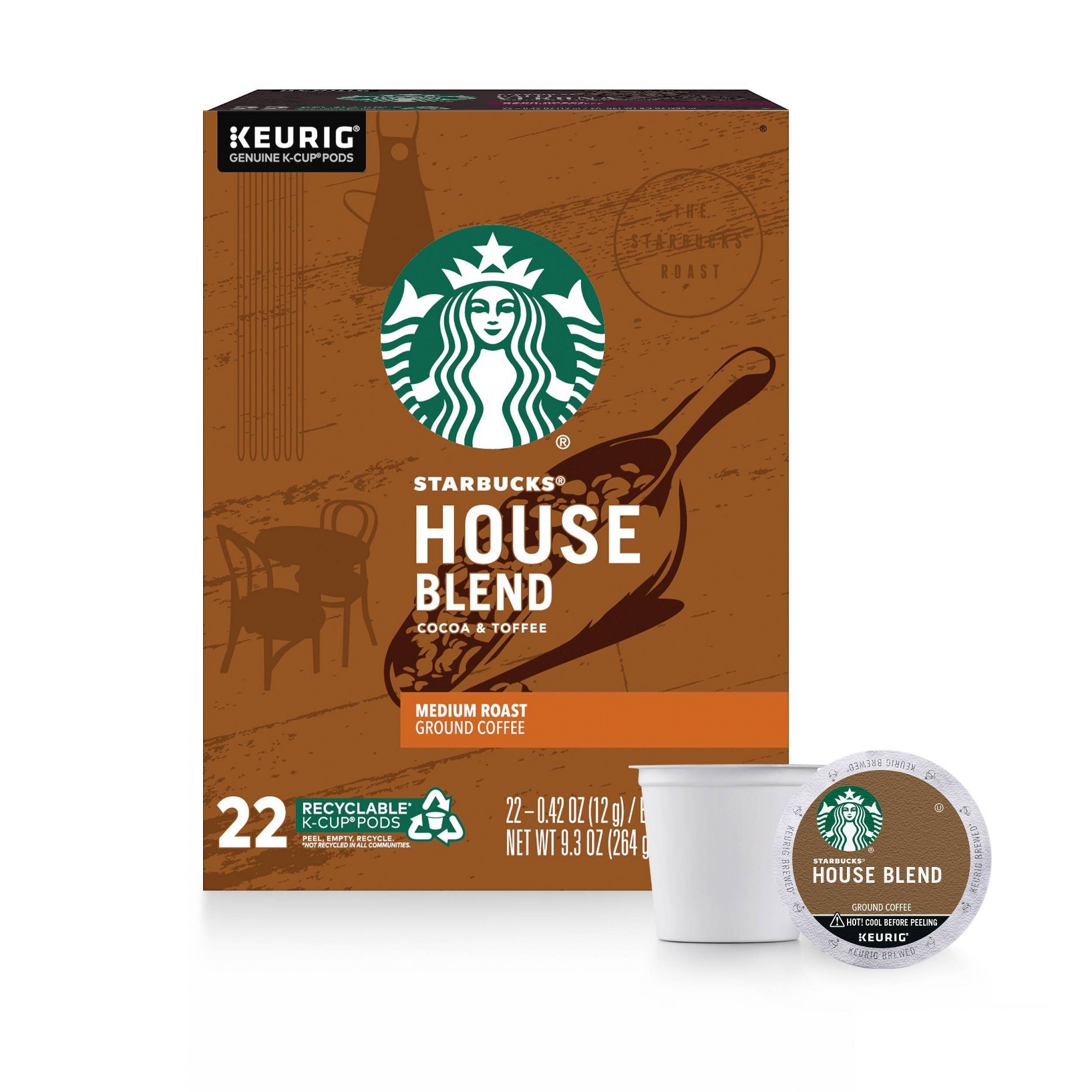 Photo of Starbucks House Blend Medium Roast Coffee - Keurig K-Cup Pods - 22ct