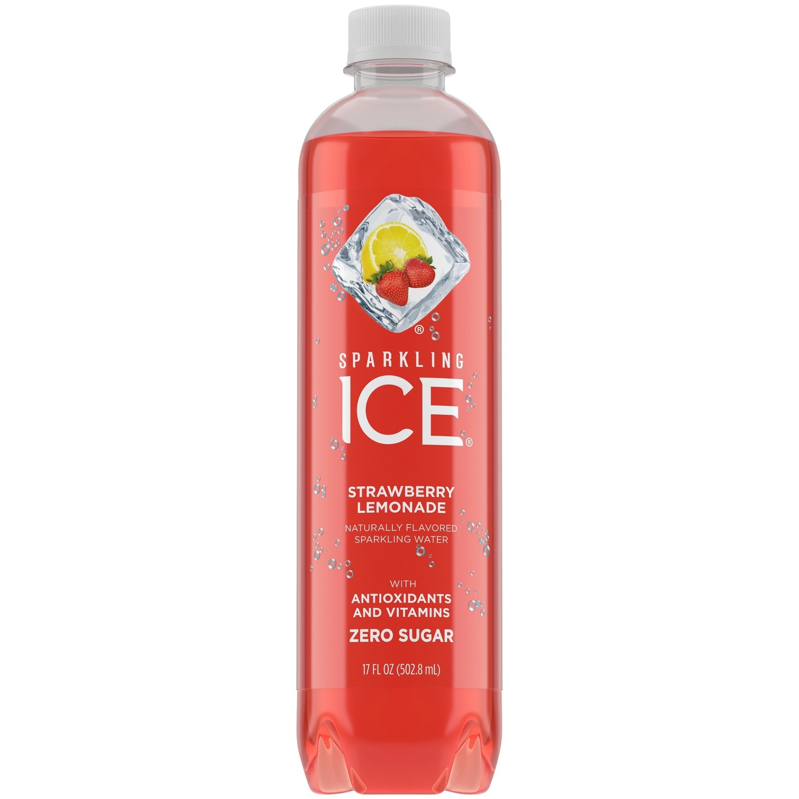 Sparkling Ice Strawberry Lemonade 17Oz Bottle Ea