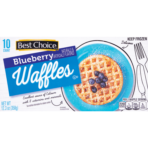 Blueberry Flavored Waffles, Blueberry