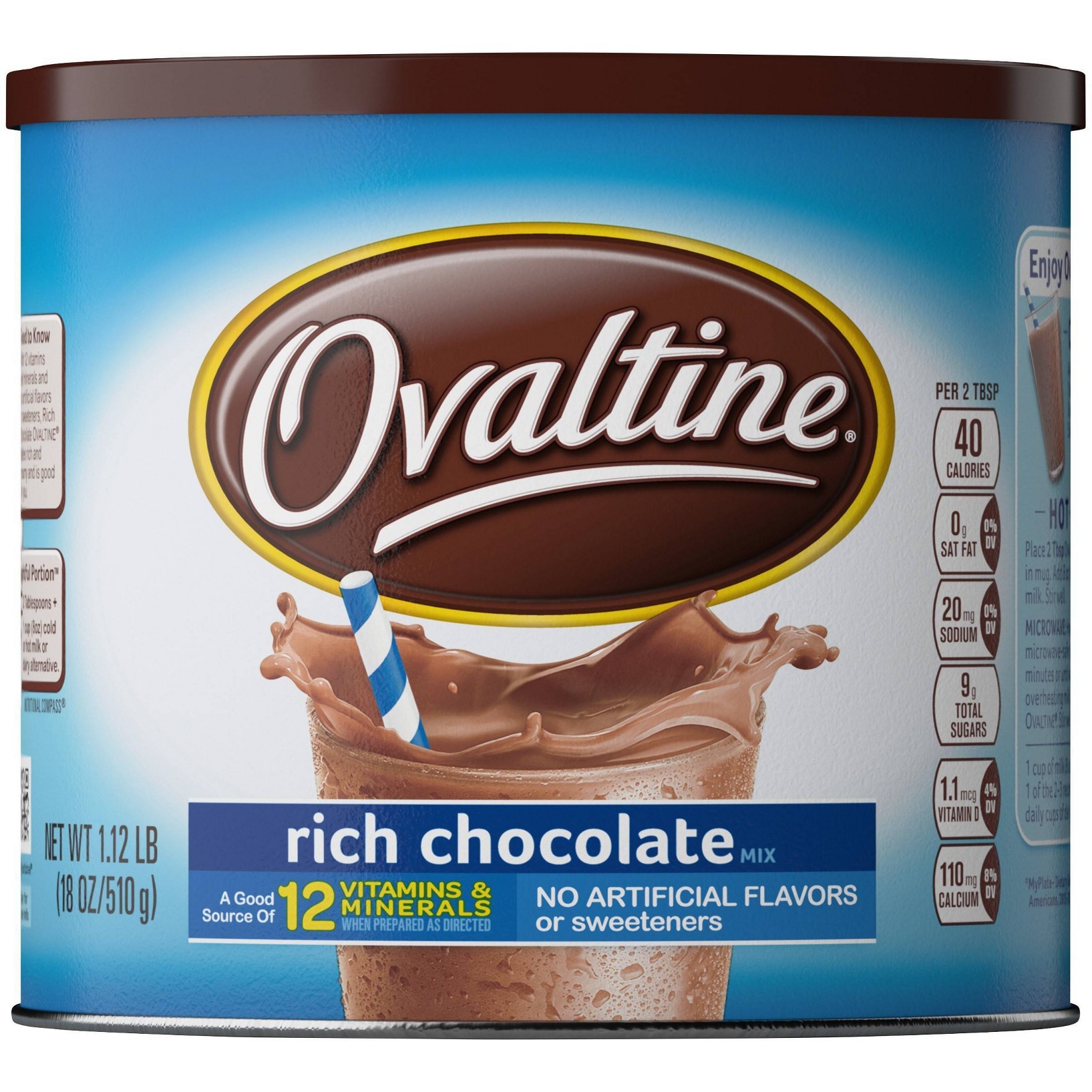 Photo of Ovaltine Rich Chocolate Drink Mix, 1.12 Lb