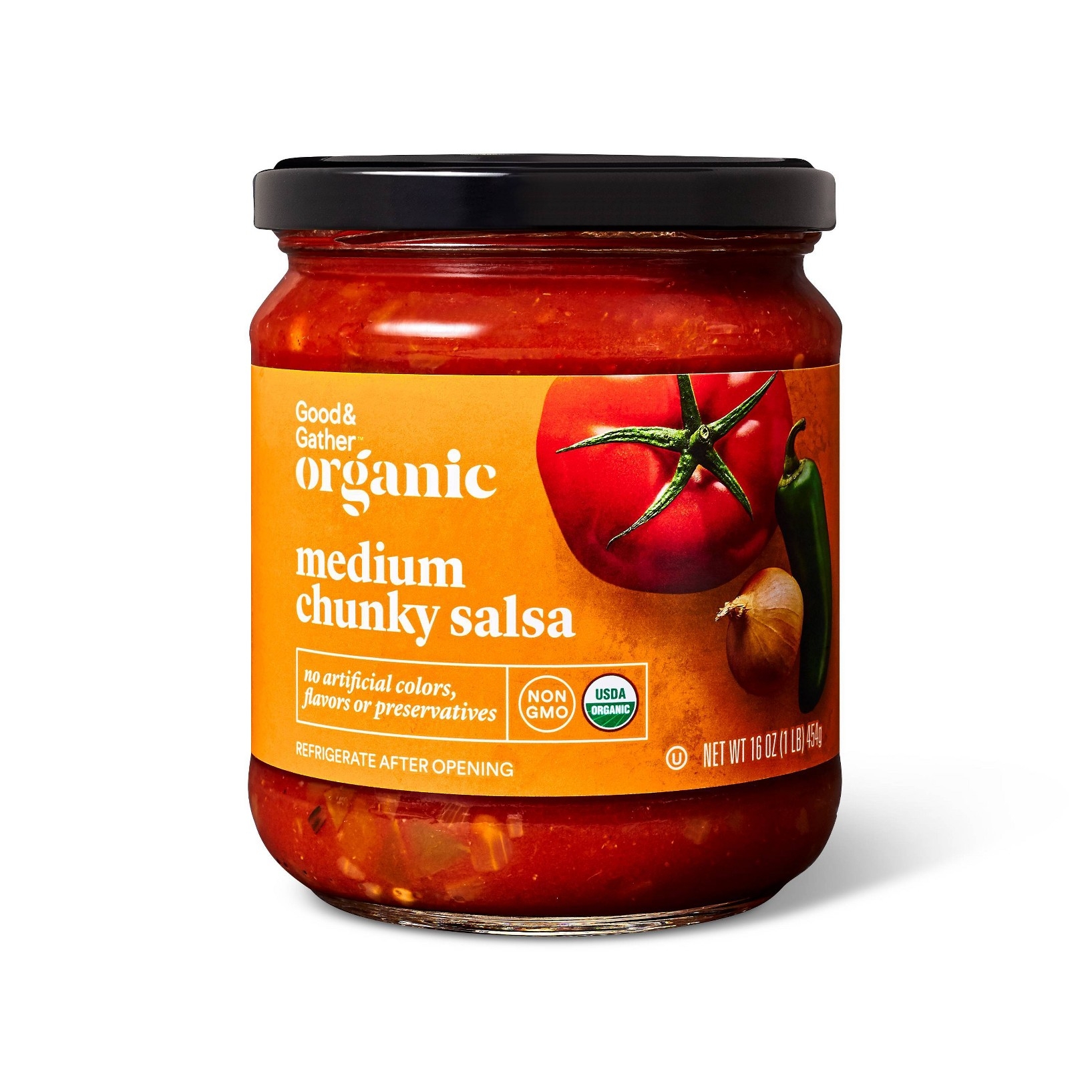 Good & Gather Organic Medium Thick Chunky Salsa 16oz