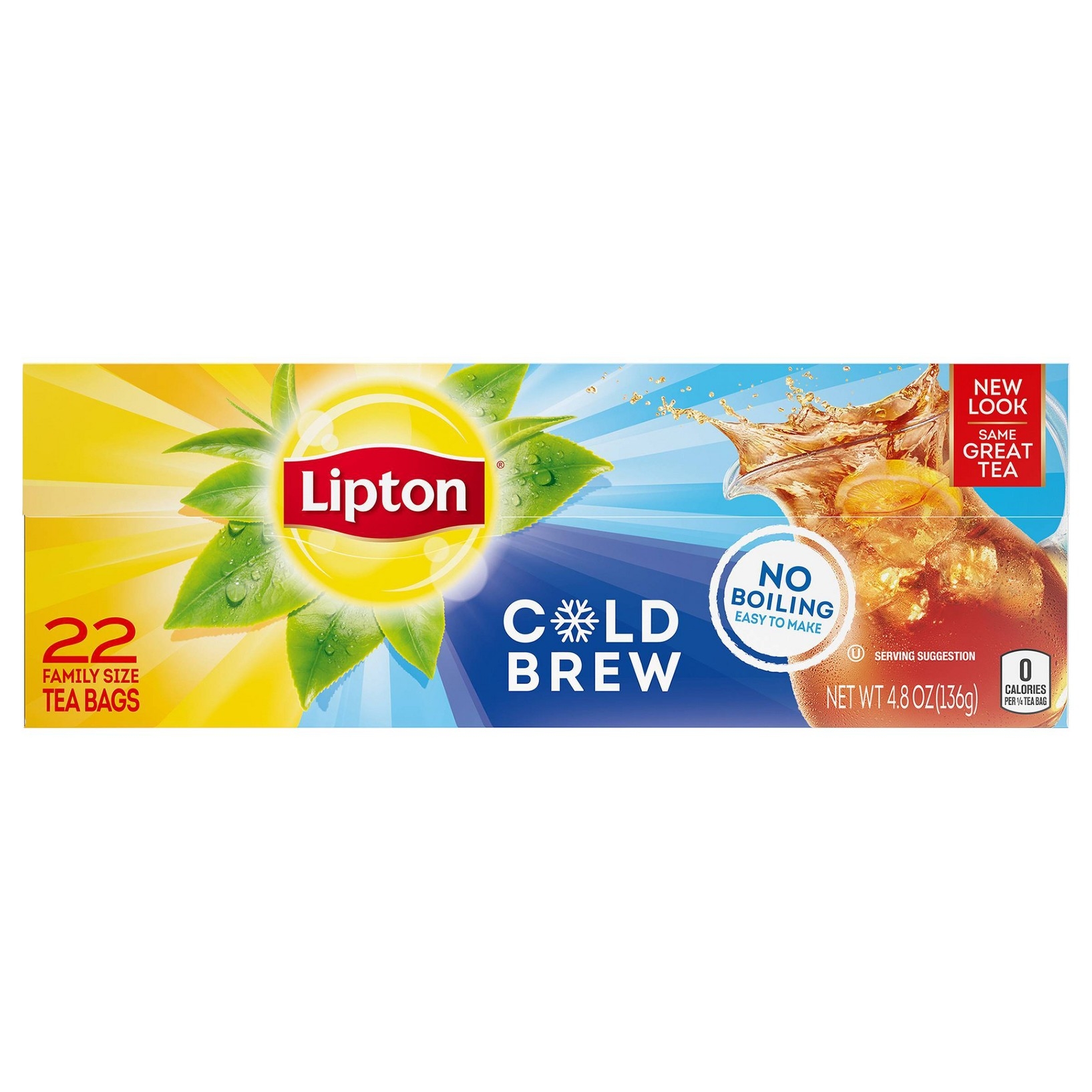 Photo of Lipton Cold Brew Black Iced Family Size Tea Bags