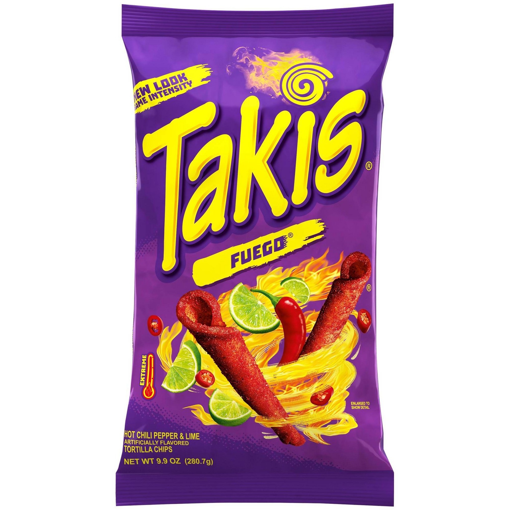 Takis Barcel, Extreme Fuego Tortilla Chips, Hot Chili Pepper & Lime ...