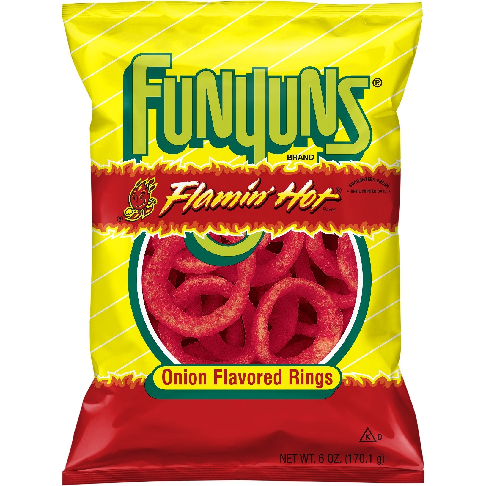 Photo of Funyuns Onion Flavored Rings Flamin' Hot Flavor 6 Oz