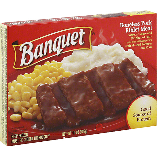 Banquet Boneless Pork Ribs Meal, 10 Oz