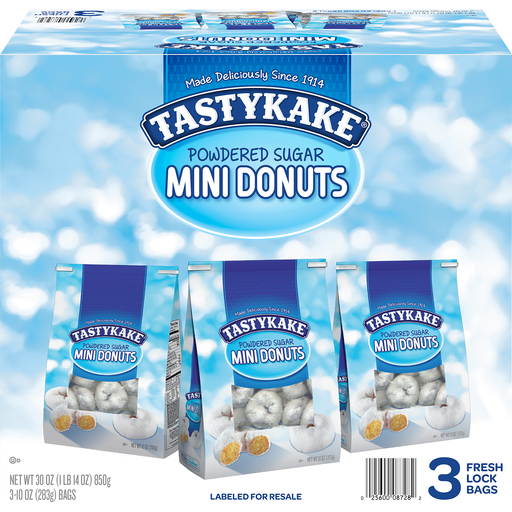 Powdered Sugar Mini Donuts, Powdered Sugar