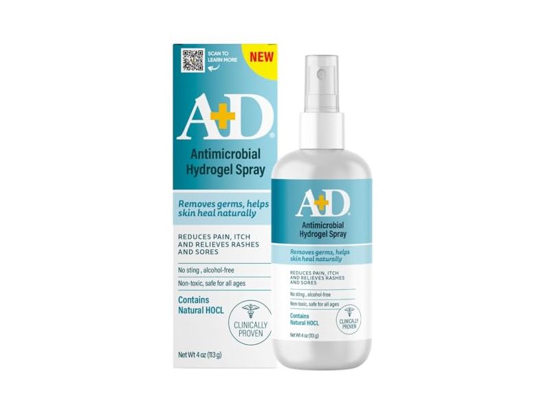 A+D Antimicrobial Hydrogel Spray 4oz