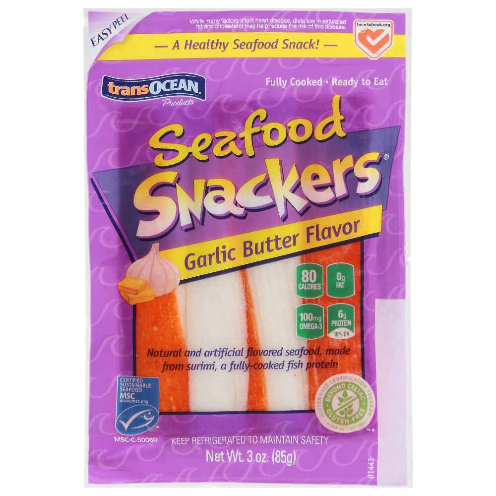 Trans-Ocean Seafood Snackers Garlic Butter Flavor