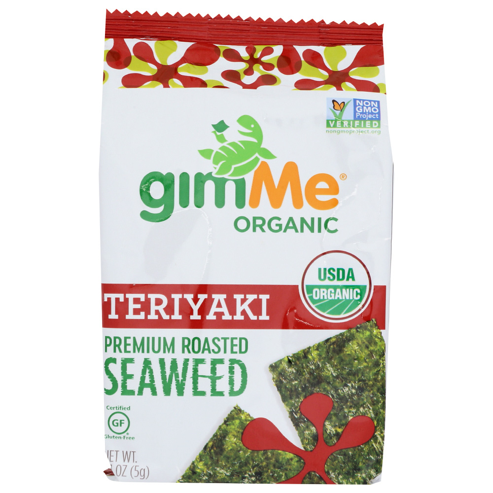 Gimme, Organic Roasted Seaweed Snack, Teriyaki, Teriyaki