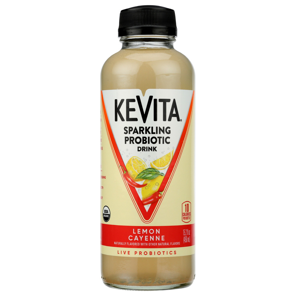 Photo of KeVita Sparkling Drink, Lemon Cayenne, Probiotic, Refresher 15.2 Fl Oz