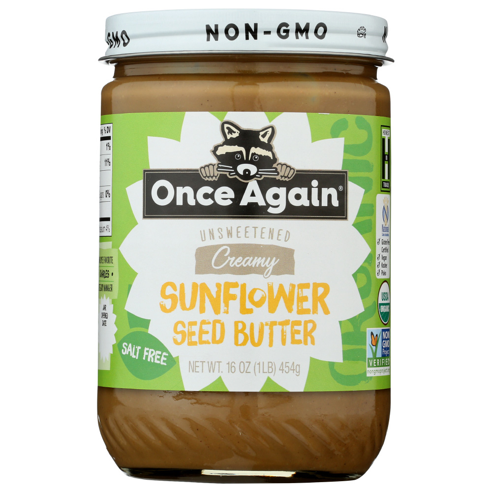Unsweetened Creamy Sunflower Seed Butter, Unsweetened Creamy