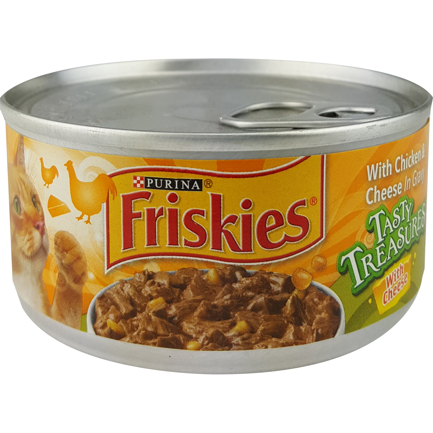 Friskies Cat Food, Prime Filets, Tasty Treasures, Scallop Flavor With Chicken Tuna In Gravy 5.5 Oz