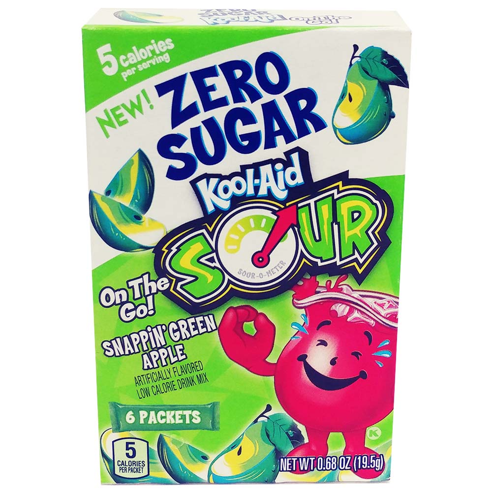 Zero Sugar Snappin' Green Apple Flavored Low Calorie Drink Mix, Snappin' Green Apple