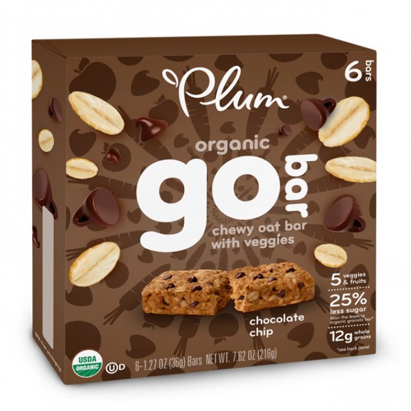 Organic Go Chewy Oat Bar with Veggies, Chocolate Chip