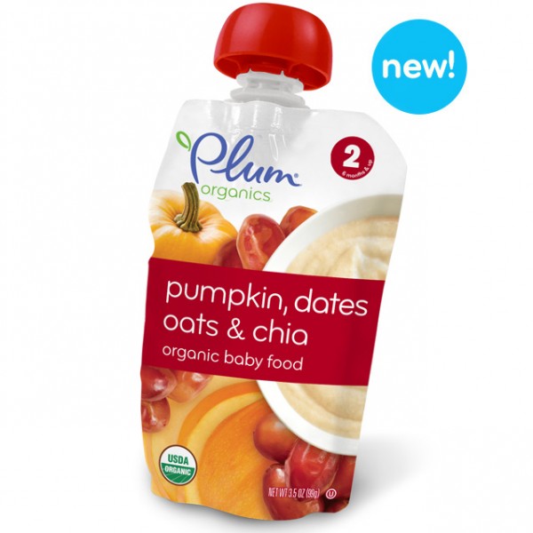 Organic Baby Food, Pumpkin, Dates Oats & Chia