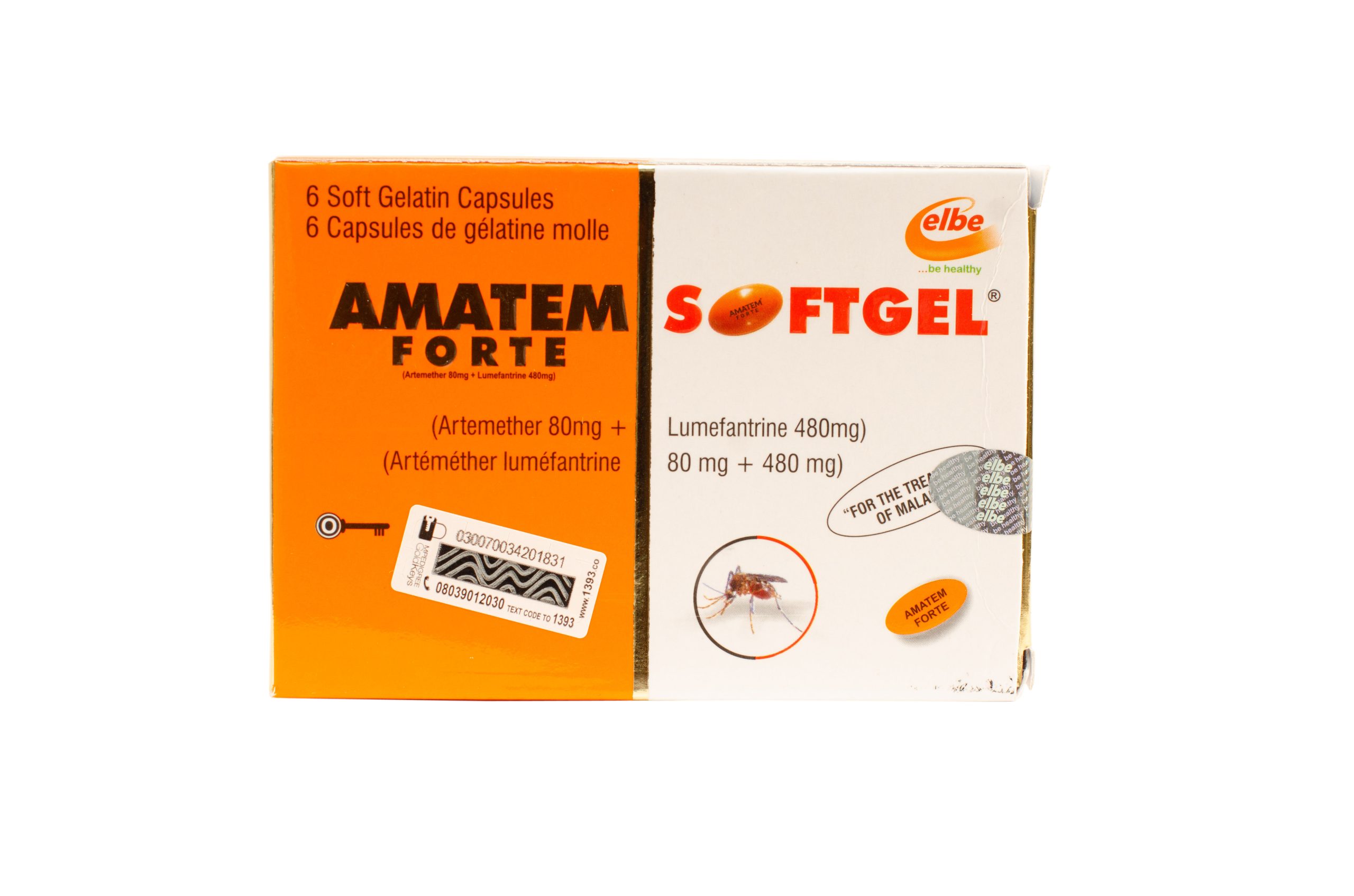 Amatem Forte Soft Gel – 80/480mg, 6 Soft Gel Capsules