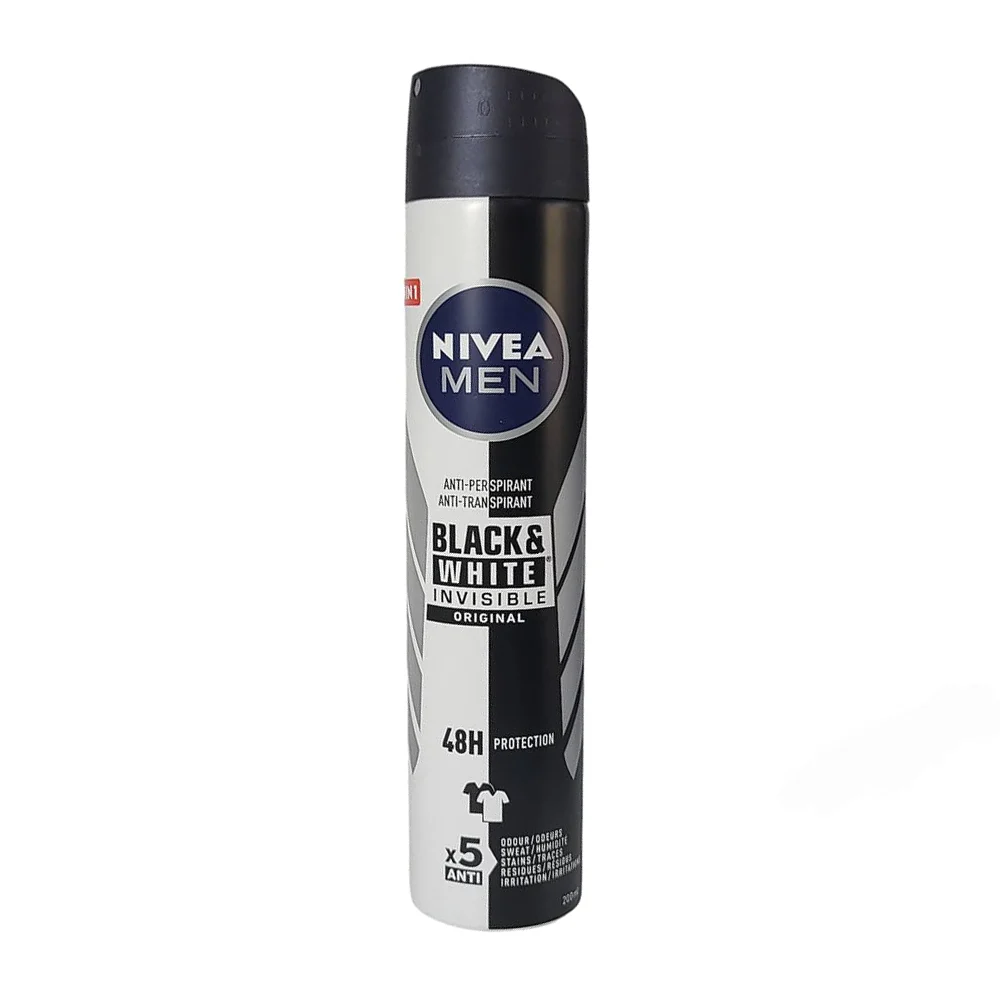 Nivea Black & White Invisible Original Anti-Perspirant Spray For Men