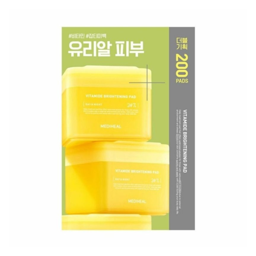 Mediheal Vitamide Brightening Pad, 170ml / 100 Pads