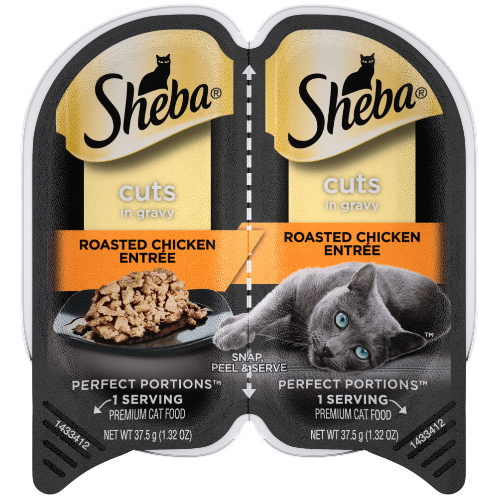 Sheba Perfect Portions Cuts In Gravy Roasted Chicken Entree Wet Cat Food