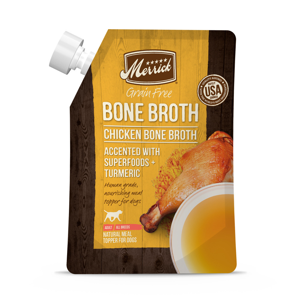 Merrick Bone Broth Chicken Grain Free Dog Food Topper