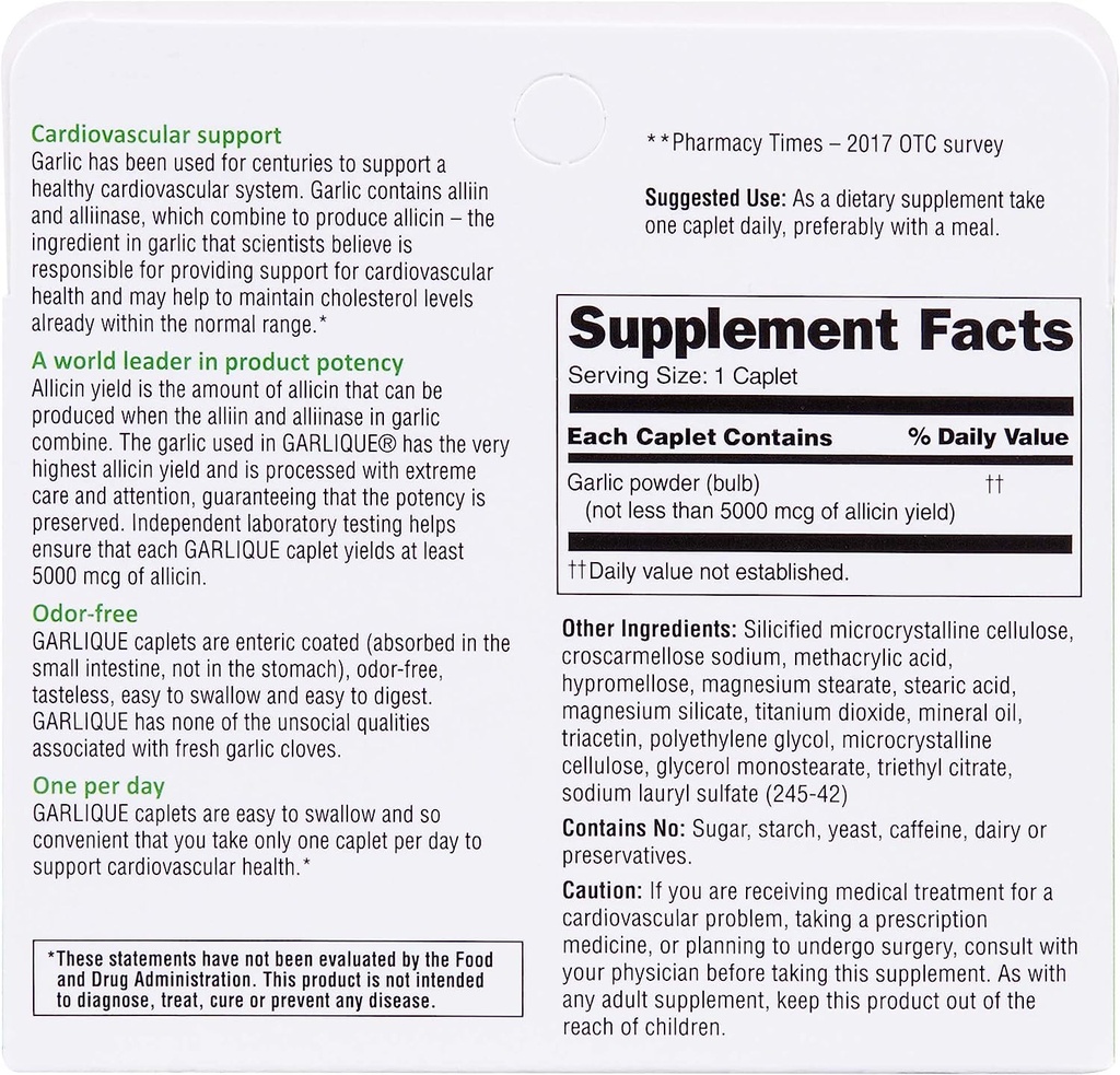 Photo of Garlique Healthy Cholesterol Formula