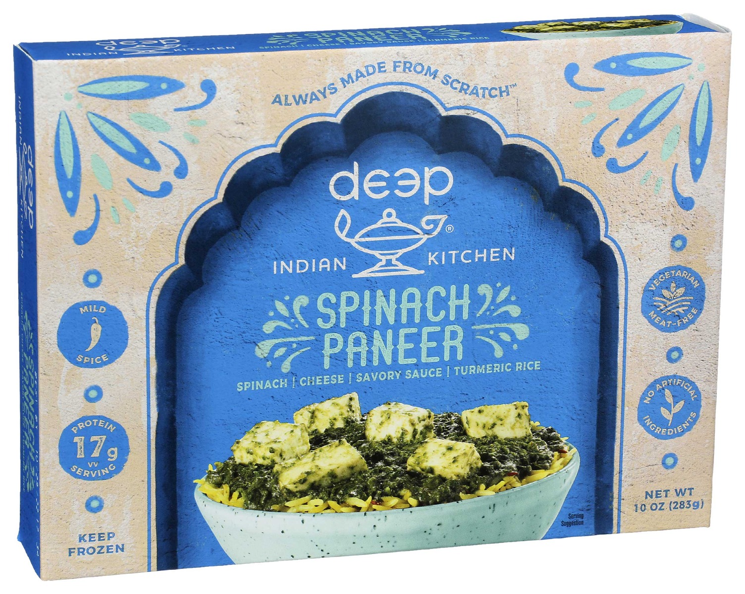 Mild Spice Spinach Paneer, Mild