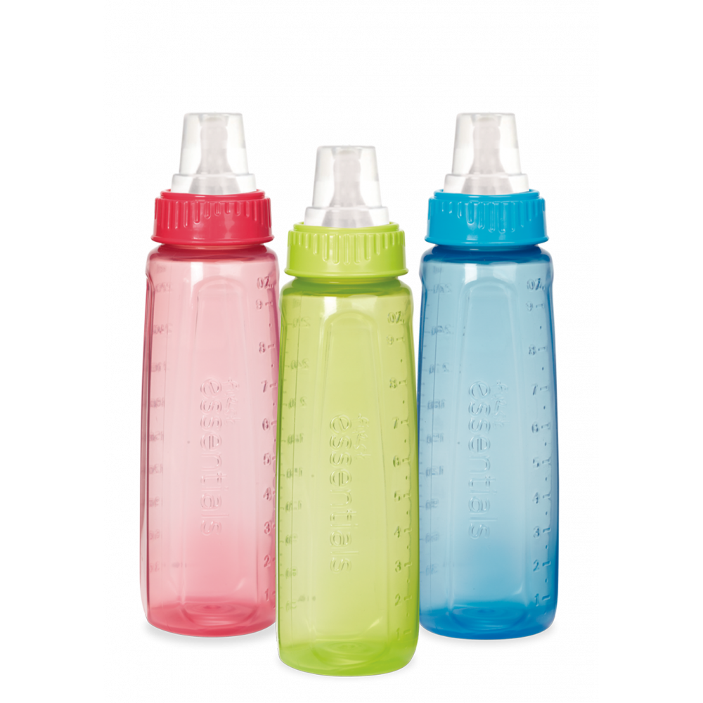 Gerber First Essentials Bottle, Latex, Medium Flow, 9 Oz, 4 M — UPC ...