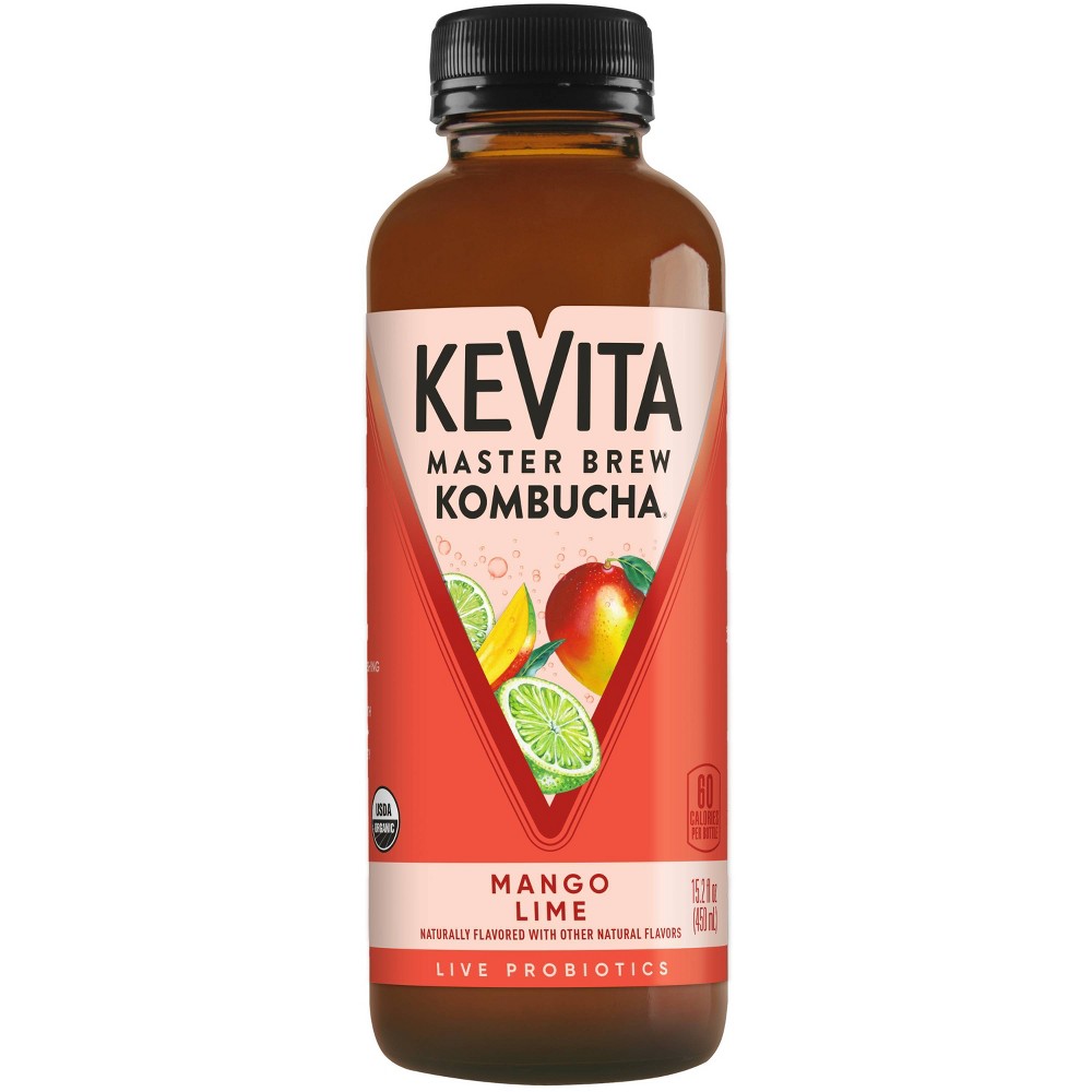 KeVita Mango Lime Master Brew Kombucha – 15.2 Fl Oz