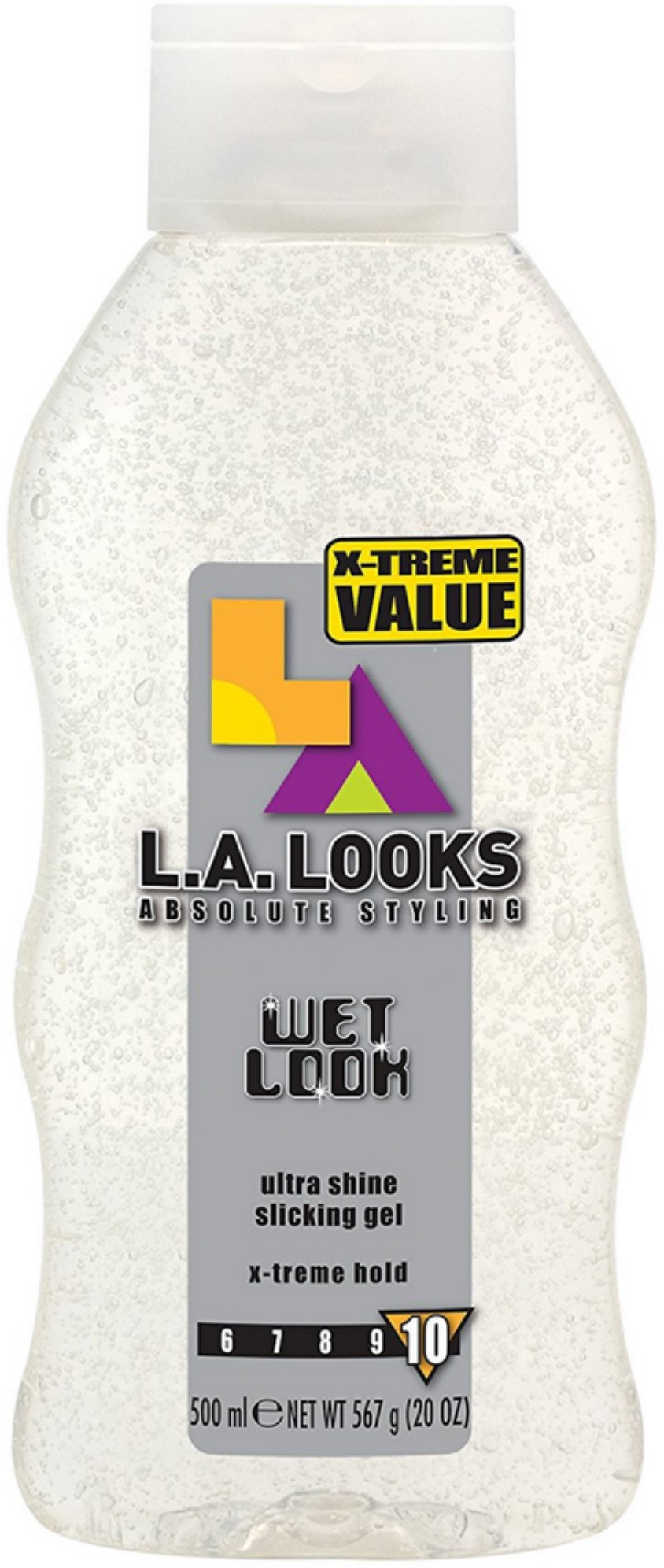 L.A. Looks Hair Gel, Alcohol Free, Wet Look