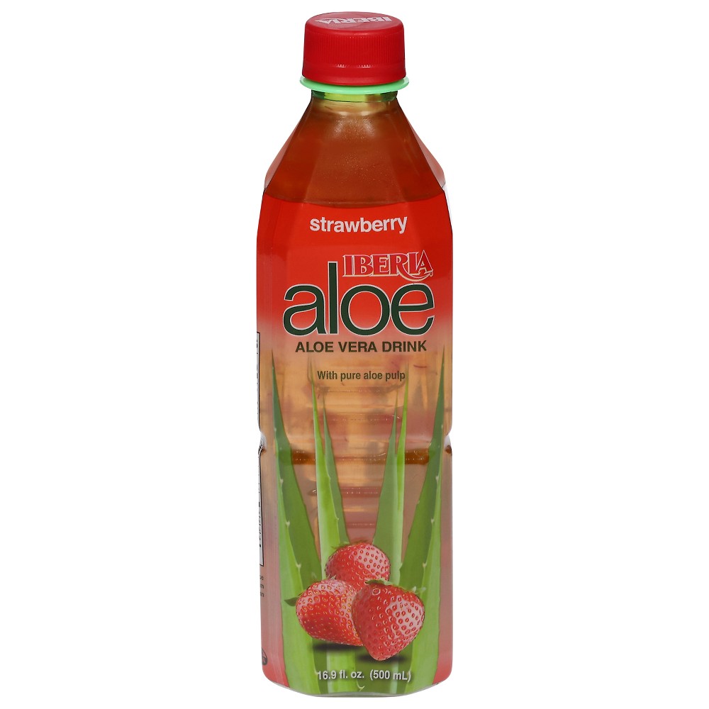 Photo of Iberia Strawberry Aloe Vera Drink - 500ml Bottle