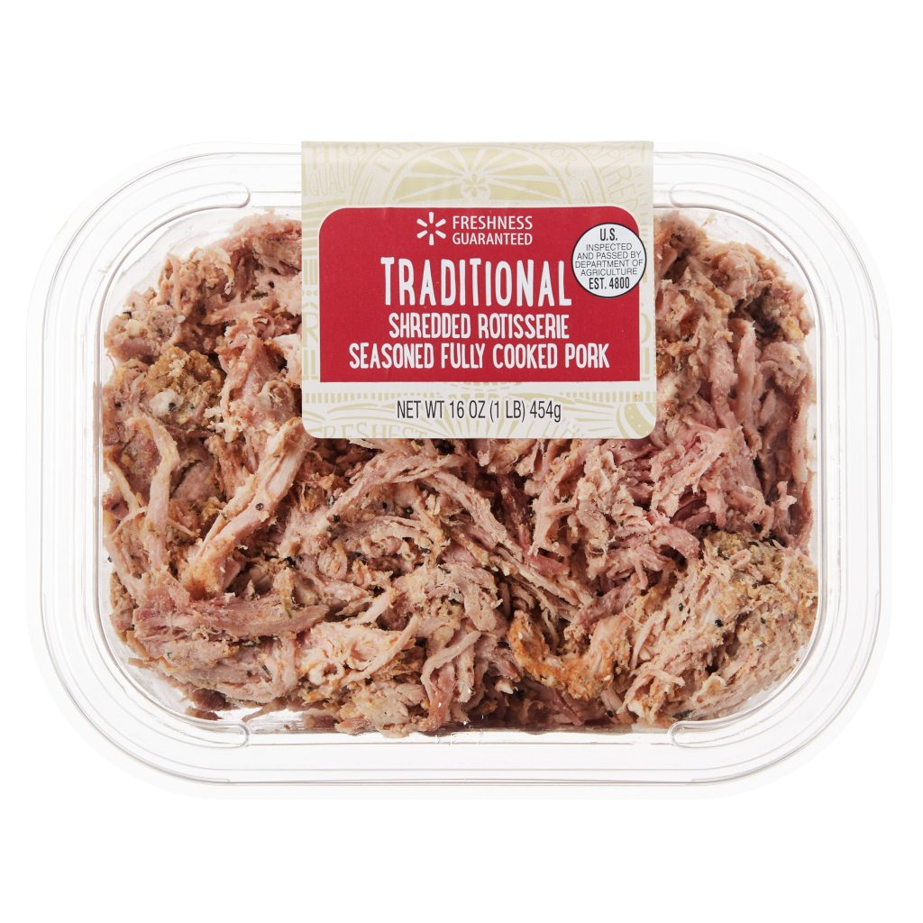 Traditional Shredded Rotisserie Fully Cooked Seasoned Pork, Traditional Shredded Rotisserie
