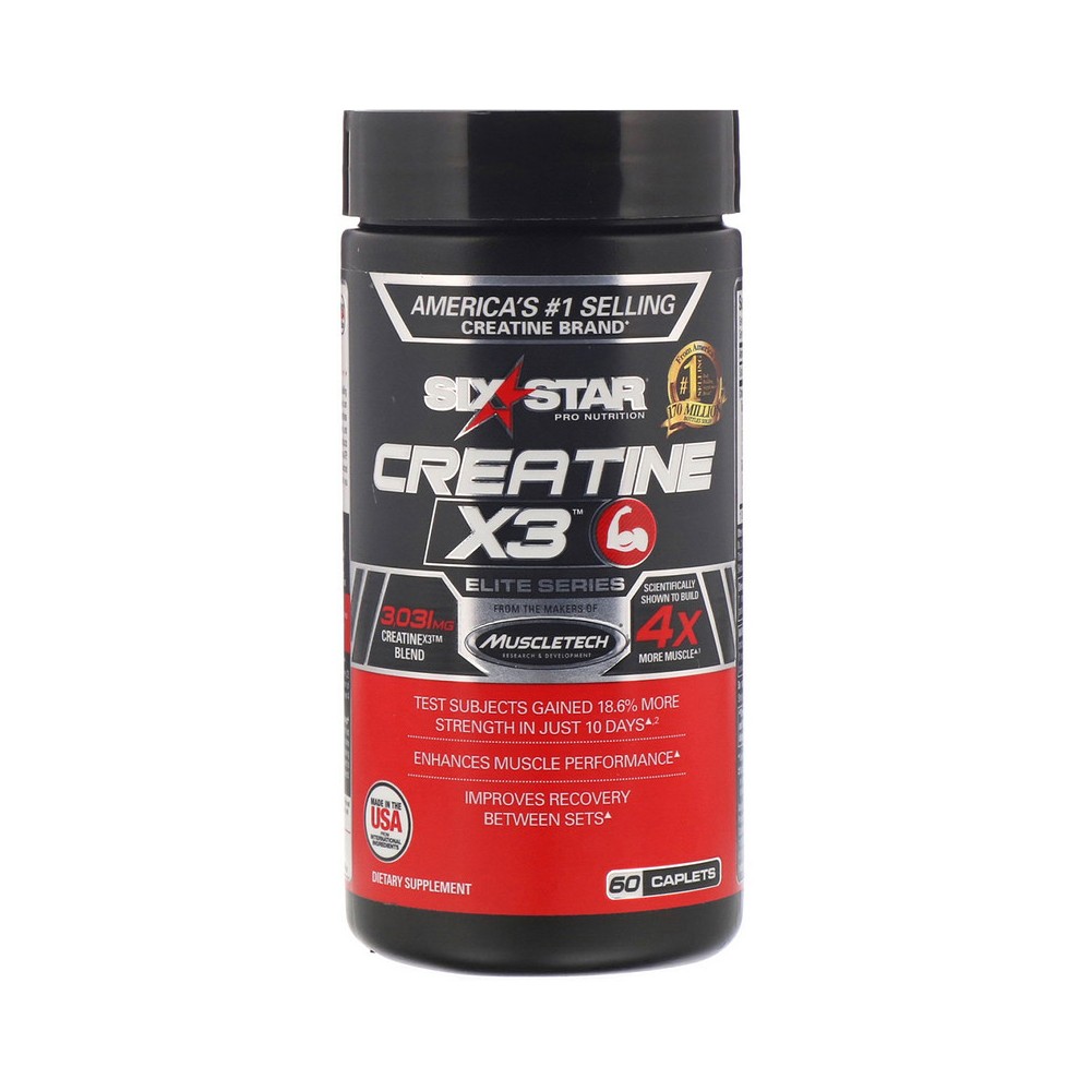 Six Star Elite Series Creatine X3 Caplets