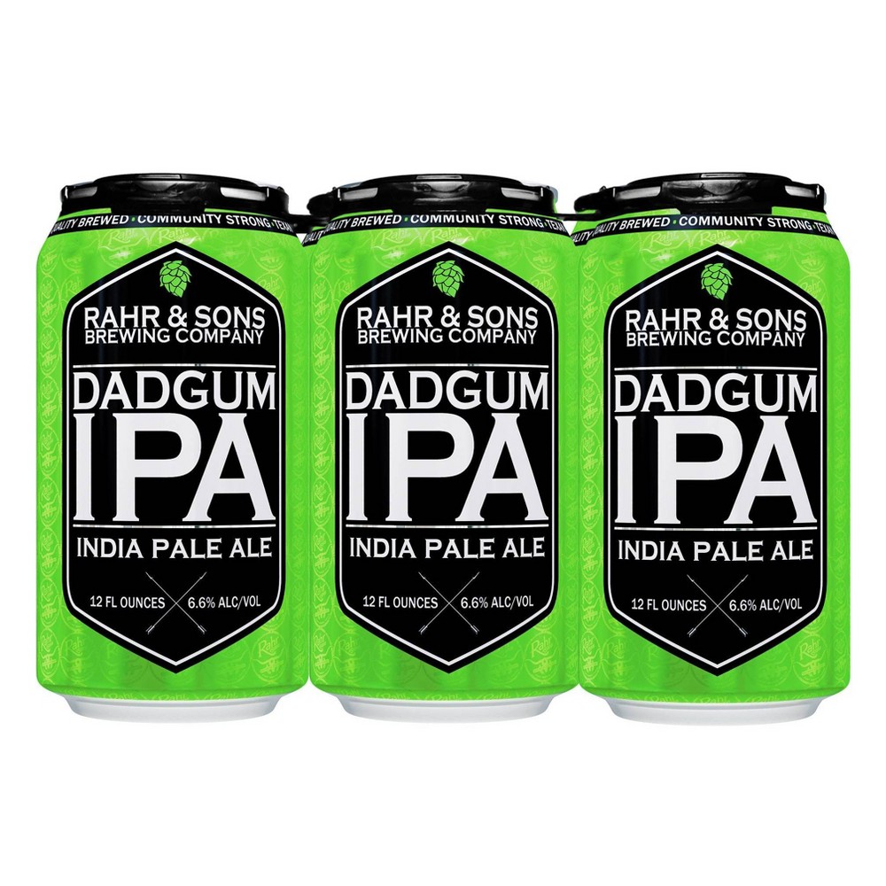Photo of Rahr & Sons Dadgum IPA Beer 6pk/12 Fl Oz Cans