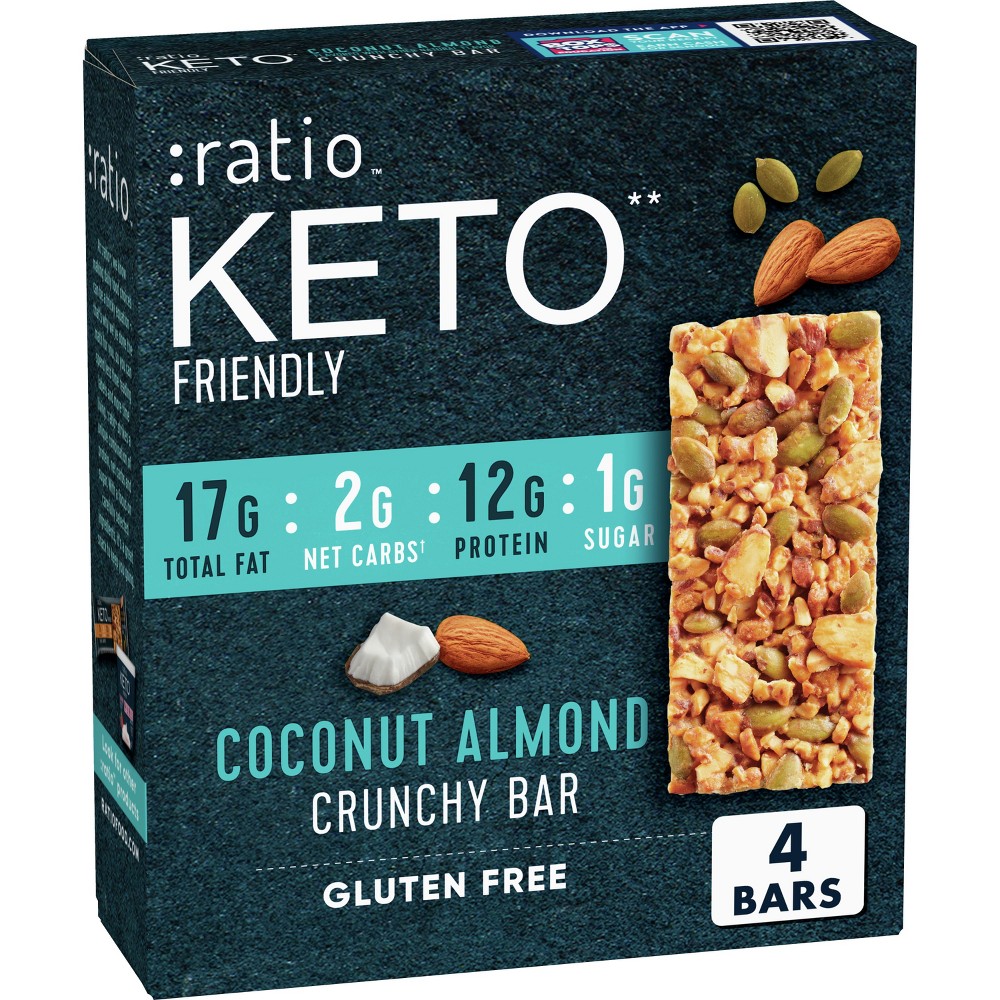 Photo of Ratio Keto Friendly Coconut Almond Crunchy Bars