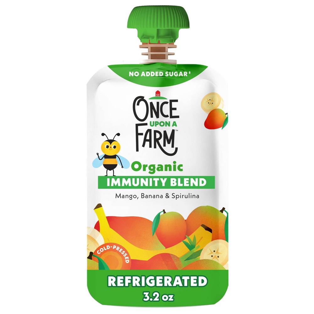 Mango, Banana & Spirulina Organic Cold-Pressed Immunity Blend, Mango, Banana & Spirulina